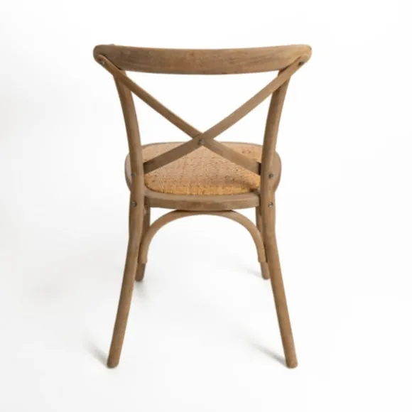 Kirkland's Home Dining Chairs-Natural X Frame Cane Seat Dining Chair