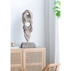 Kirkland's Home Statues & Figurines-Naturally Abstract Raw Wooden Carved Figurine