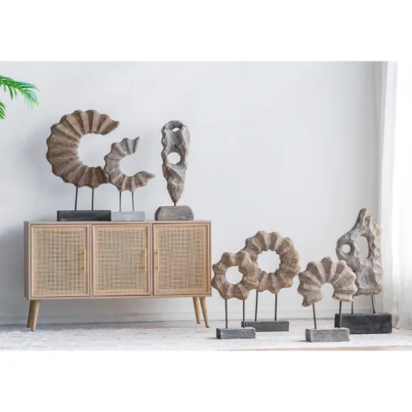 Kirkland's Home Statues & Figurines-Naturally Abstract Raw Wooden Carved Figurine