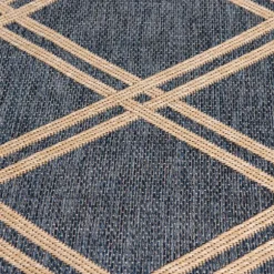 Kirkland's Home Outdoor Rugs-Navy Adelaide Trellis Outdoor Area Rug, 7X9