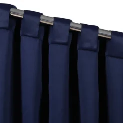 Kirkland's Home Curtains & Drapes-Navy Back Tab Blackout Curtain Panel Set, 84 In.