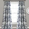 Kirkland's Home Curtains & Drapes-Navy Botanical Garden Curtain Panel Set, 95 In.