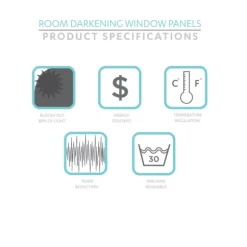 Kirkland's Home Curtains & Drapes-Navy Botanical Garden Curtain Panel Set, 95 In.