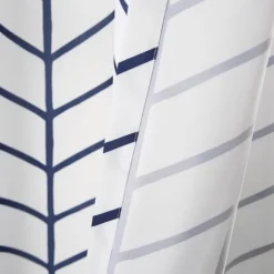 Kirkland's Home Curtains & Drapes-Navy Chevron 2-Pc. Panel Curtain Set, 84 In.