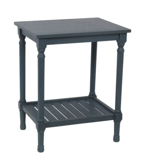Kirkland's Home Accent & End Tables-Navy Crate Shelf Side Table