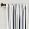 Kirkland's Home Curtains & Drapes-Navy Farmhouse Stripe Curtain Panels, Set Of 2