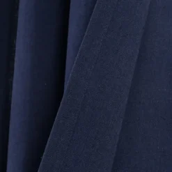 Kirkland's Home Curtains & Drapes-Navy Faux Linen Curtain Panel Set, 84 In.