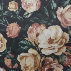 Kirkland's Home Shower Curtains-Navy Floral Cotton Shower Curtain