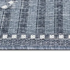 Kirkland's Home Outdoor Rugs-Navy Geo Lattice Outdoor Area Rug, 6X9