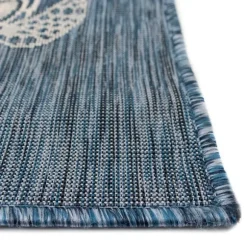 Kirkland's Home Outdoor Rugs-Navy Harrison Turtle Indoor/Outdoor Area Rug, 4X7