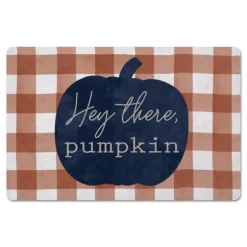 Kirkland's Home Kitchen & Floor Mats-Navy Hey There Pumpkin Floor Mat