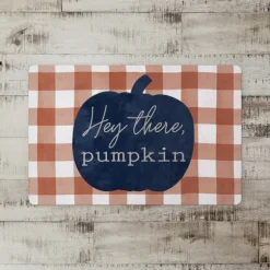 Kirkland's Home Kitchen & Floor Mats-Navy Hey There Pumpkin Floor Mat