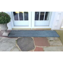 Kirkland's Home Outdoor Rugs-Navy Intertwine Indoor/Outdoor Runner