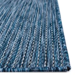 Kirkland's Home Outdoor Rugs-Navy Intertwine Indoor/Outdoor Runner