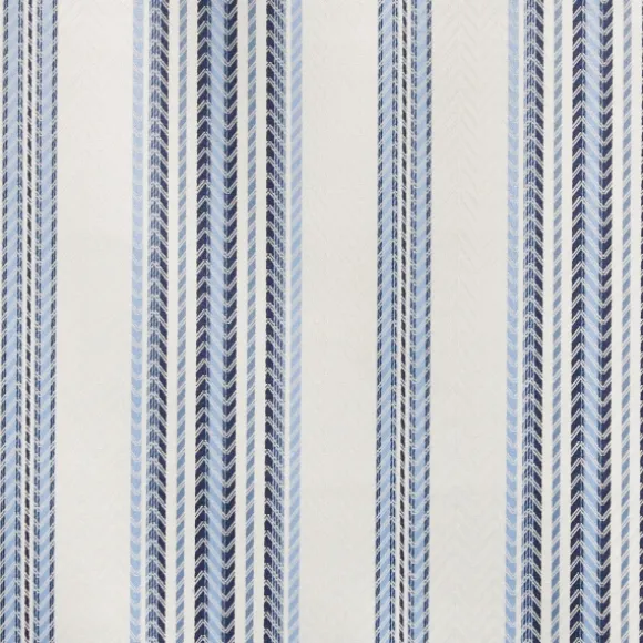 Kirkland's Home Curtains & Drapes-Navy Stripe Ricci Blackout Curtain Shade, 23 In.