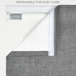 Kirkland's Home Curtains & Drapes-Navy Stripe Ricci Blackout Curtain Shade, 23 In.