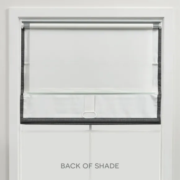 Kirkland's Home Curtains & Drapes-Navy Stripe Ricci Blackout Curtain Shade, 23 In.