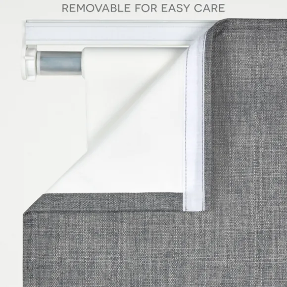 Kirkland's Home Curtains & Drapes-Navy Stripe Ricci Blackout Curtain Shade, 27 In.