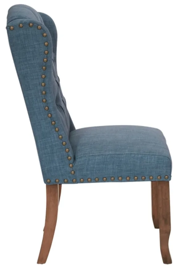 Kirkland's Home Dining Chairs-Navy Tufted Jenna Dining Chair