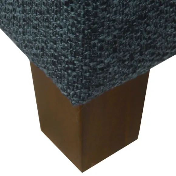 Kirkland's Home Benches & Ottomans-Navy Tufted Upholstered Storage Ottoman