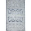 Kirkland's Home Outdoor Rugs-Navy Zig-Zag Ezra Indoor/Outdoor Area Rug, 4X7