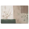 Kirkland's Home Kitchen & Floor Mats-Neutral Floral Colorblock Floor Mat