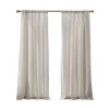 Kirkland's Home Curtains & Drapes-Neutral Linen Blend Curtain Panel Set, 84 In