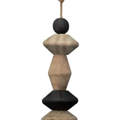 Kirkland's Home Decorative Accents-Neutral Southwest Wood Bead Tassel