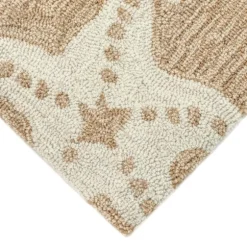 Kirkland's Home Outdoor Rugs-Neutral Starfish Outdoor Area Rug, 5X7