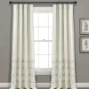 Kirkland's Home Curtains & Drapes-Neutral Vintage Stripe Curtain Panel Set, 84 In.