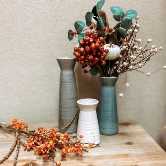 Kirkland's Home Vases-Neutral Wide Mouth Vases, Set Of 3