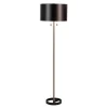 Kirkland's Home Floor Lamps-Nickel And Metal Shade Floor Lamp
