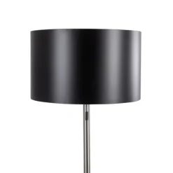Kirkland's Home Floor Lamps-Nickel And Metal Shade Floor Lamp