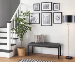 Kirkland's Home Floor Lamps-Nickel And Metal Shade Floor Lamp