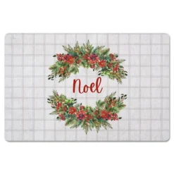 Kirkland's Home Kitchen & Floor Mats-Noel Wreath Christmas Kitchen Mat