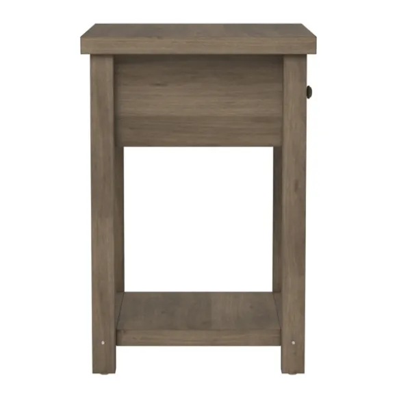 Kirkland's Home Accent & End Tables-Oak Bailie Wooden Side Table