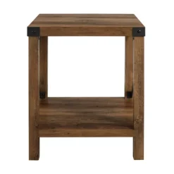 Kirkland's Home Accent & End Tables-Oak Industrial X-Frame Accent Table