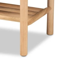 Kirkland's Home Benches & Ottomans-Oak Wood And Woven Nylon Bench
