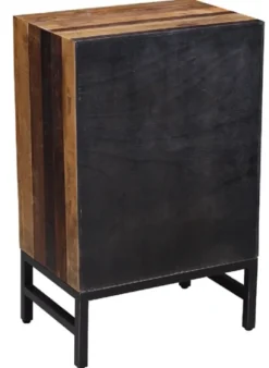 Kirkland's Home Nightstands-Oak Wood Chevron 3-Drawer Nightstand