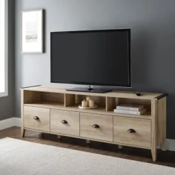 Kirkland's Home Tv Stands & Media Consoles-Oak Wood Tv Console