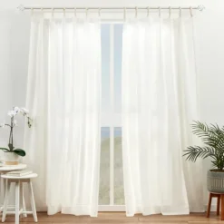 Kirkland's Home Curtains & Drapes-Oatmeal Braided 2-Pc. Curtain Panel Set, 96 In.