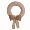 Kirkland's Home Wreaths-Off-White Foam Textured Wreath With Burlap Bow