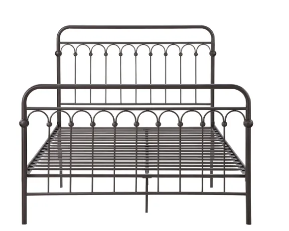 Kirkland's Home Beds & Headboards-Oil Rubbed Bronze Metal Platform Full Bed