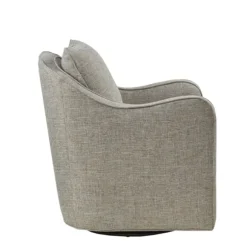 Kirkland's Home Accent Chairs-Olivia Oatmeal Swivel Accent Chair