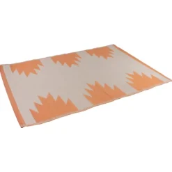 Kirkland's Home Outdoor Rugs-Orange Geometric Outdoor Area Rug, 4X6