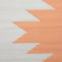 Kirkland's Home Outdoor Rugs-Orange Geometric Outdoor Area Rug, 4X6