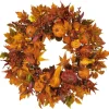 Kirkland's Home Wreaths-Orange Pumpkin Gourd And Berry Wreath