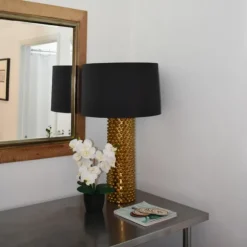 Kirkland's Home Arrangements & Greenery-Orchid Arrangement In Black Decorative Pot