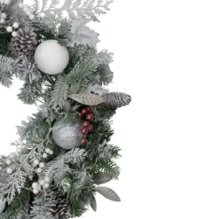 Kirkland's Home Wreaths-Ornaments And Frosted Cedar Berries Wreath