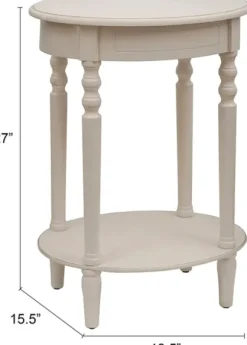 Kirkland's Home Accent & End Tables-Oval Antique Accent Table